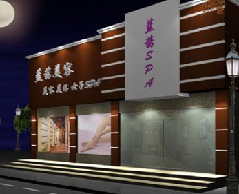 美發店門頭_燈箱廣告牌_理發店裝（zhuāng）修_理發店招牌_理發館理發店裝修效果圖