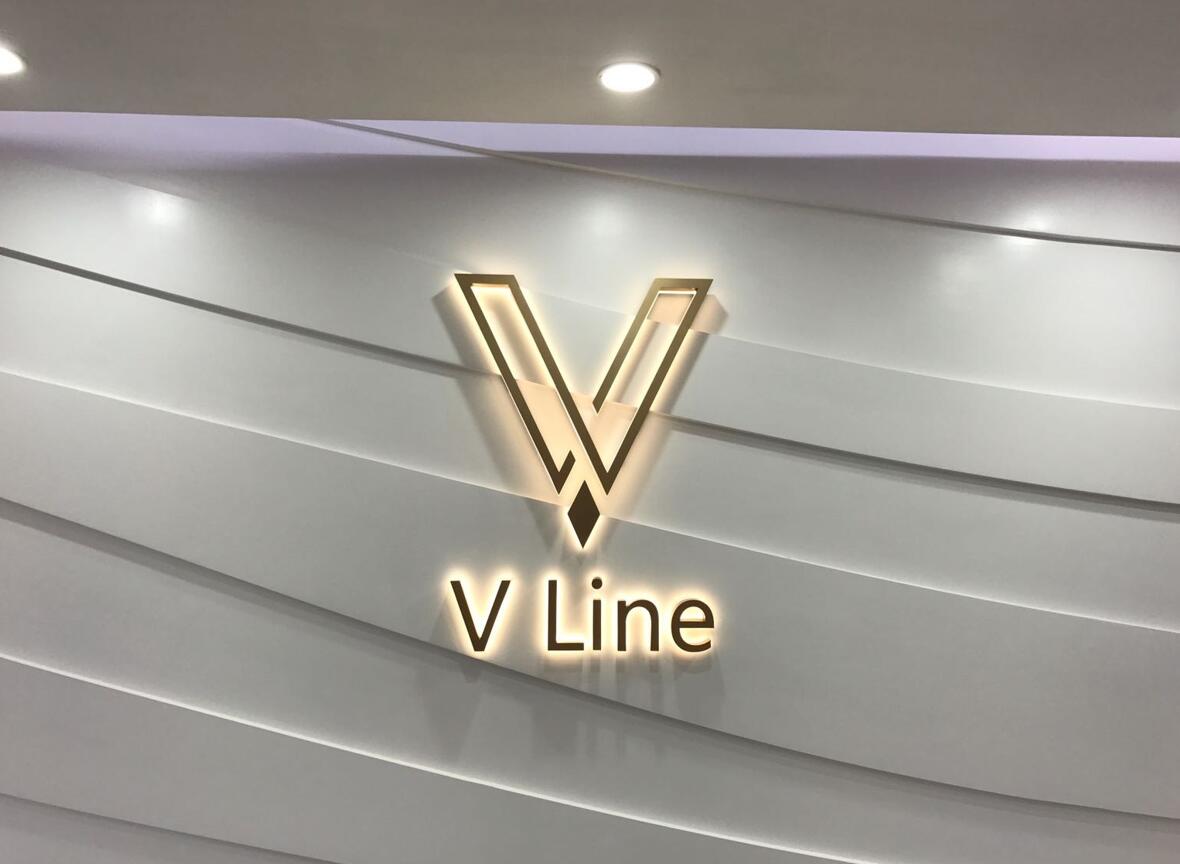 電鍍金屬高檔背發光字