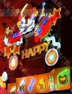 上海霓虹燈店招,霓虹（hóng）燈店招工程製作（zuò）